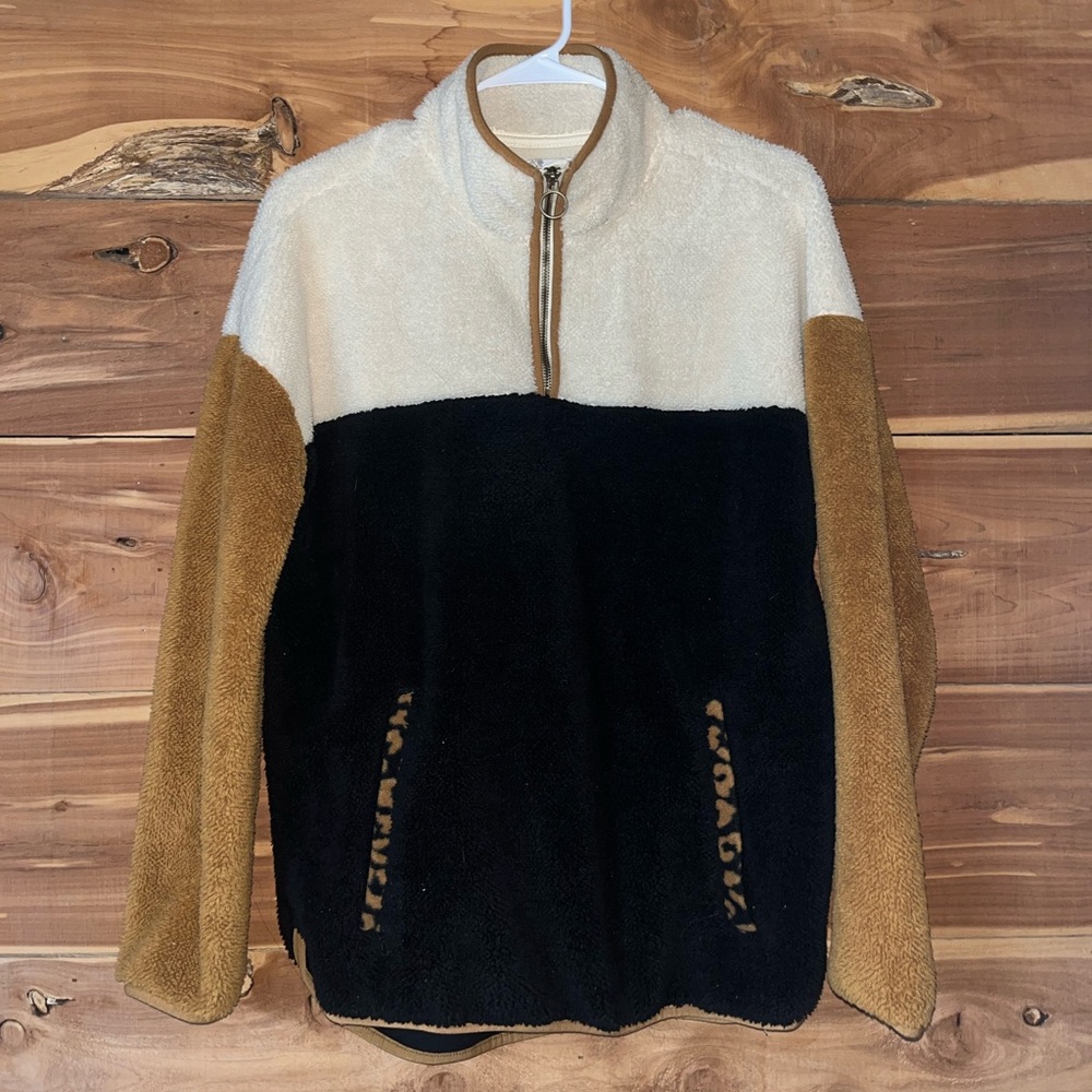 Time and Tru Color Block Fleece Pullover